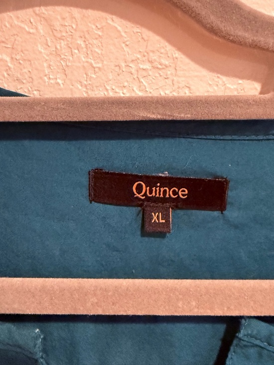 Quince Dark Teal Tiered Maxi Dress - Picture 2 of 5